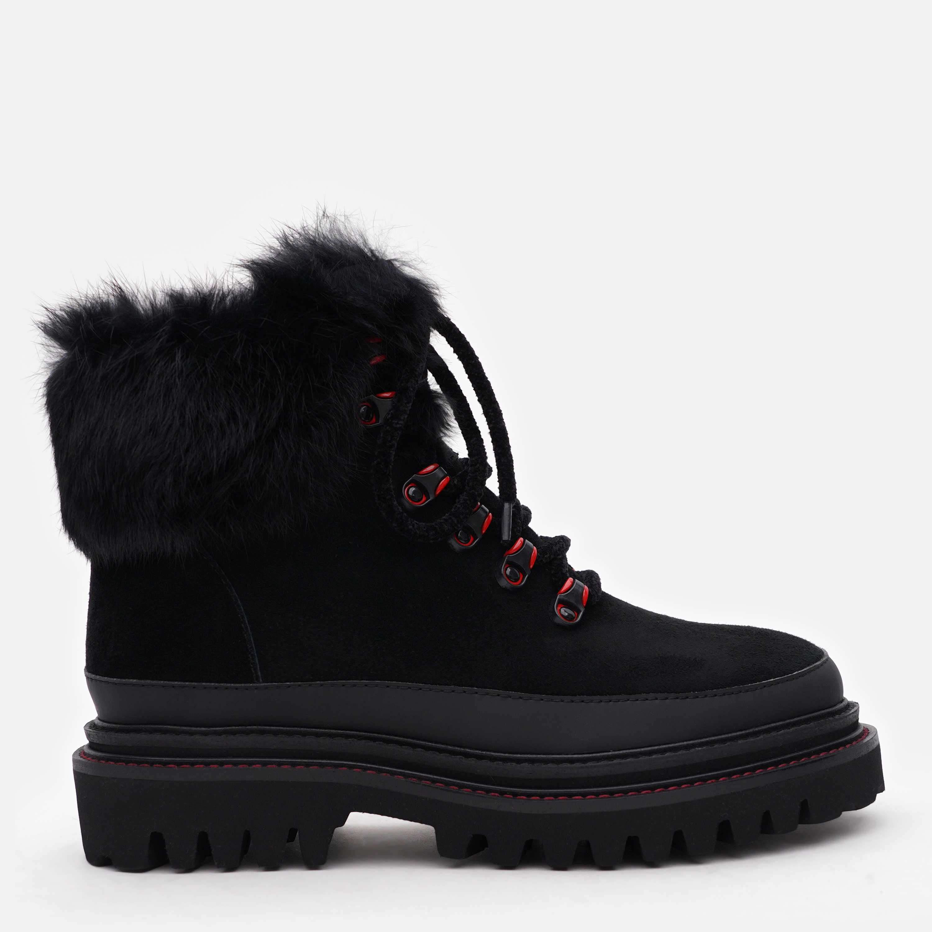 Акція на Жіночі зимові черевики високі Le'BERDES 00000012073 37 24 см Чорні від Rozetka