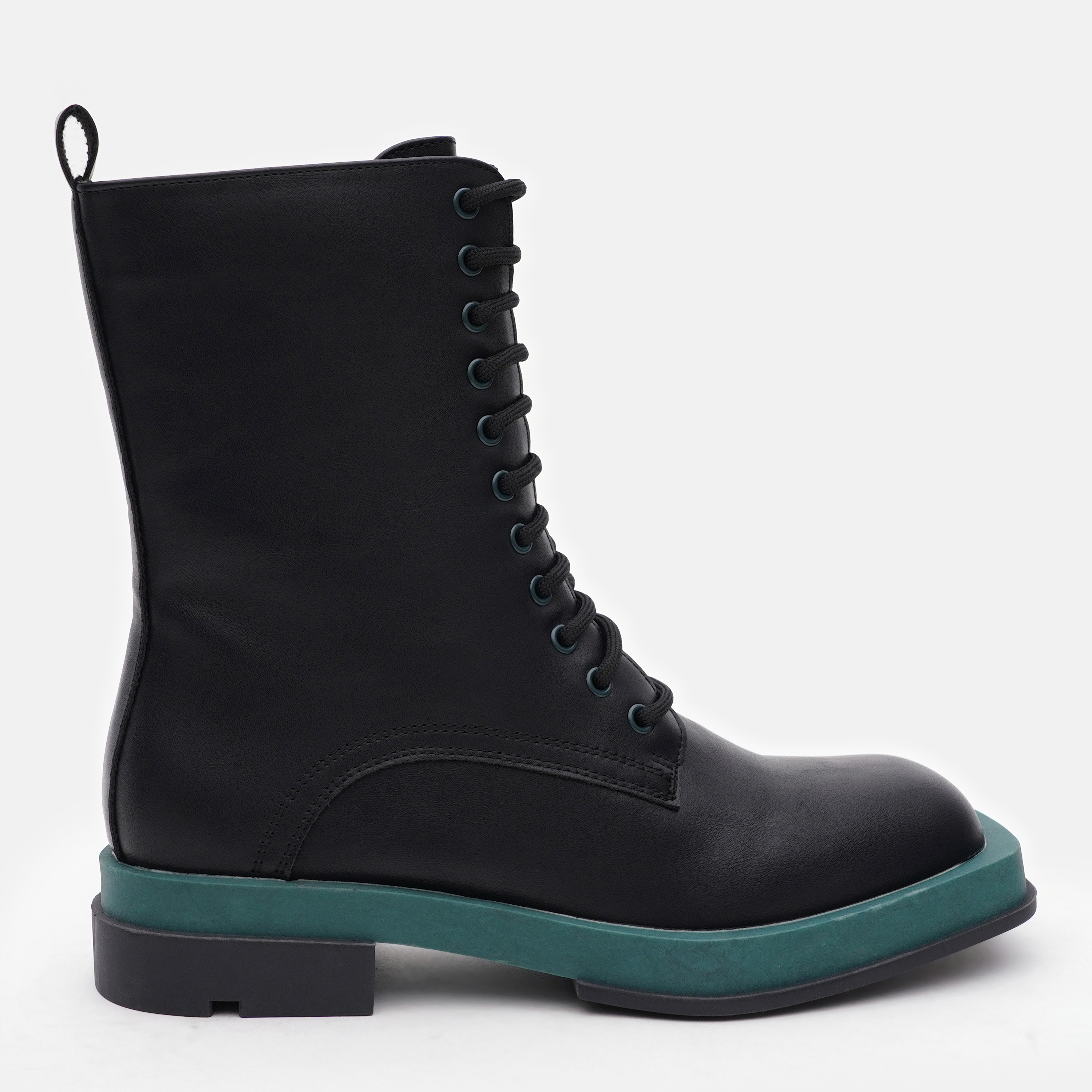 Акція на Жіночі зимові черевики високі Keddo 818150/01-06E 38 24 см Чорні із зеленим від Rozetka