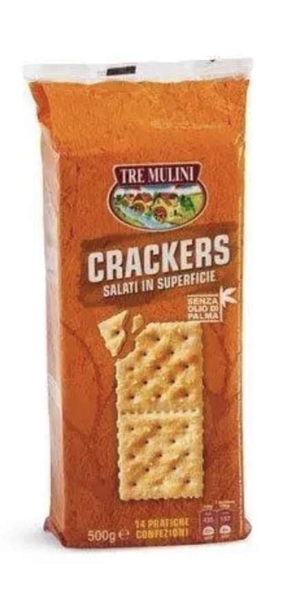 Calorie in Tre Mulini Crackers Salati in Superficie e Valori Nutrizionali