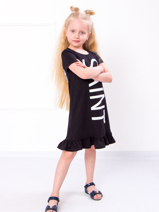 Акція на Дитяча літня сукня для дівчинки Носи своє 6255-036-33 116 см Чорна (p-6016-35132) від Rozetka
