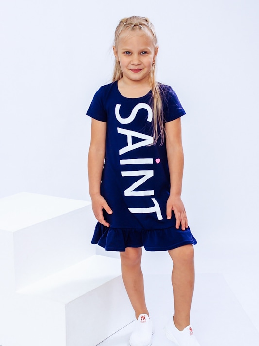 Акція на Дитяча літня сукня для дівчинки Носи своє 6255-036-33 116 см Чорнильно-синя (p-6016-35133) від Rozetka