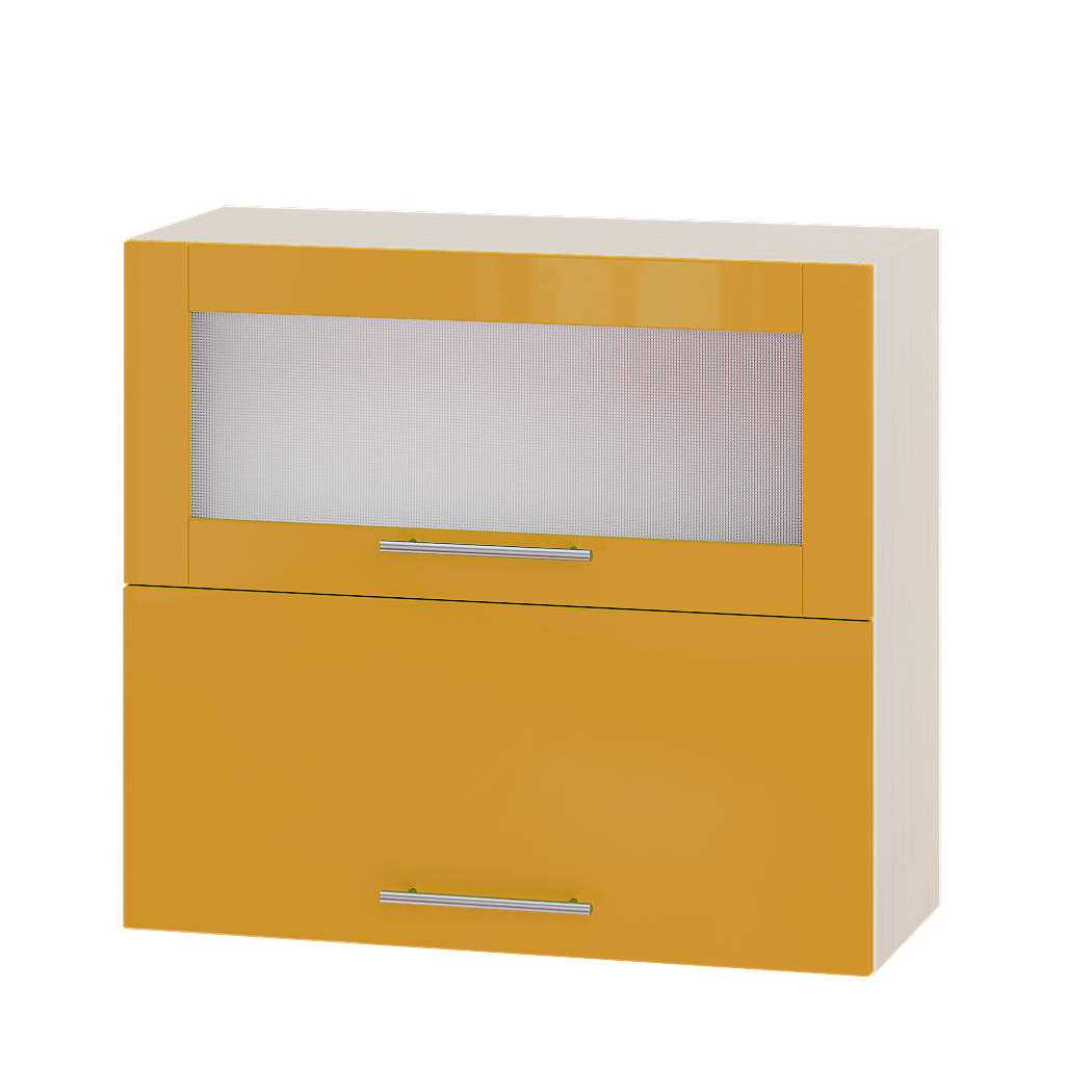 

Кухня Модерн модуль Верх Витрина ВВГ14-800 Оранж Глянец - Дуб молочный 80х30х72см