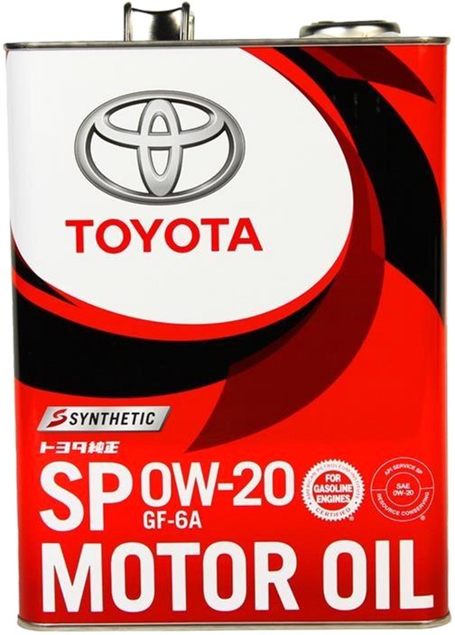 Масло моторное Toyota 0W20 SP/GF-6A 4 л 0888013205 – фото, отзывы ...