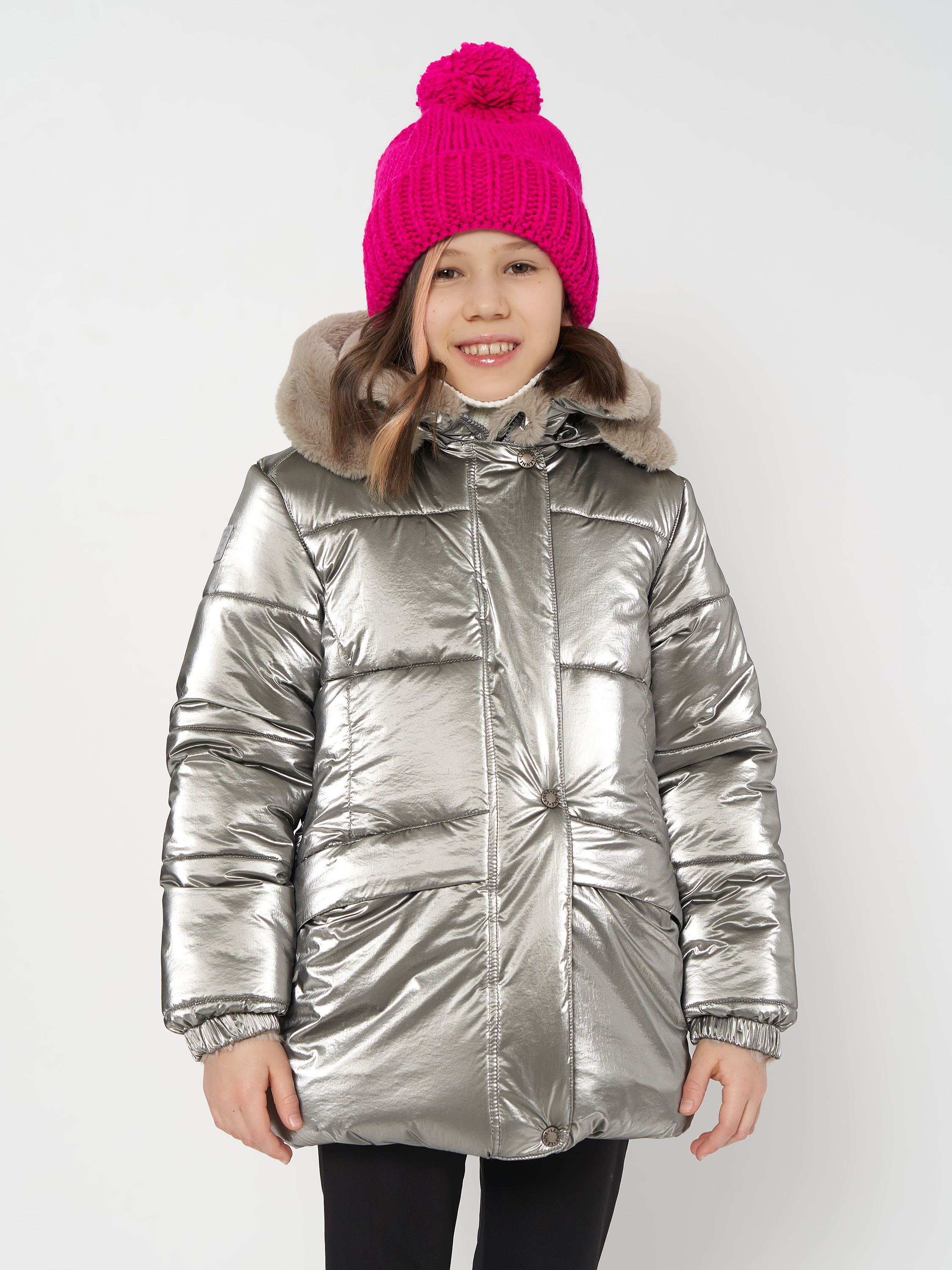 Акція на Дитяча зимова куртка для дівчинки Lenne Fria 22328/1444 98 см Зелена від Rozetka