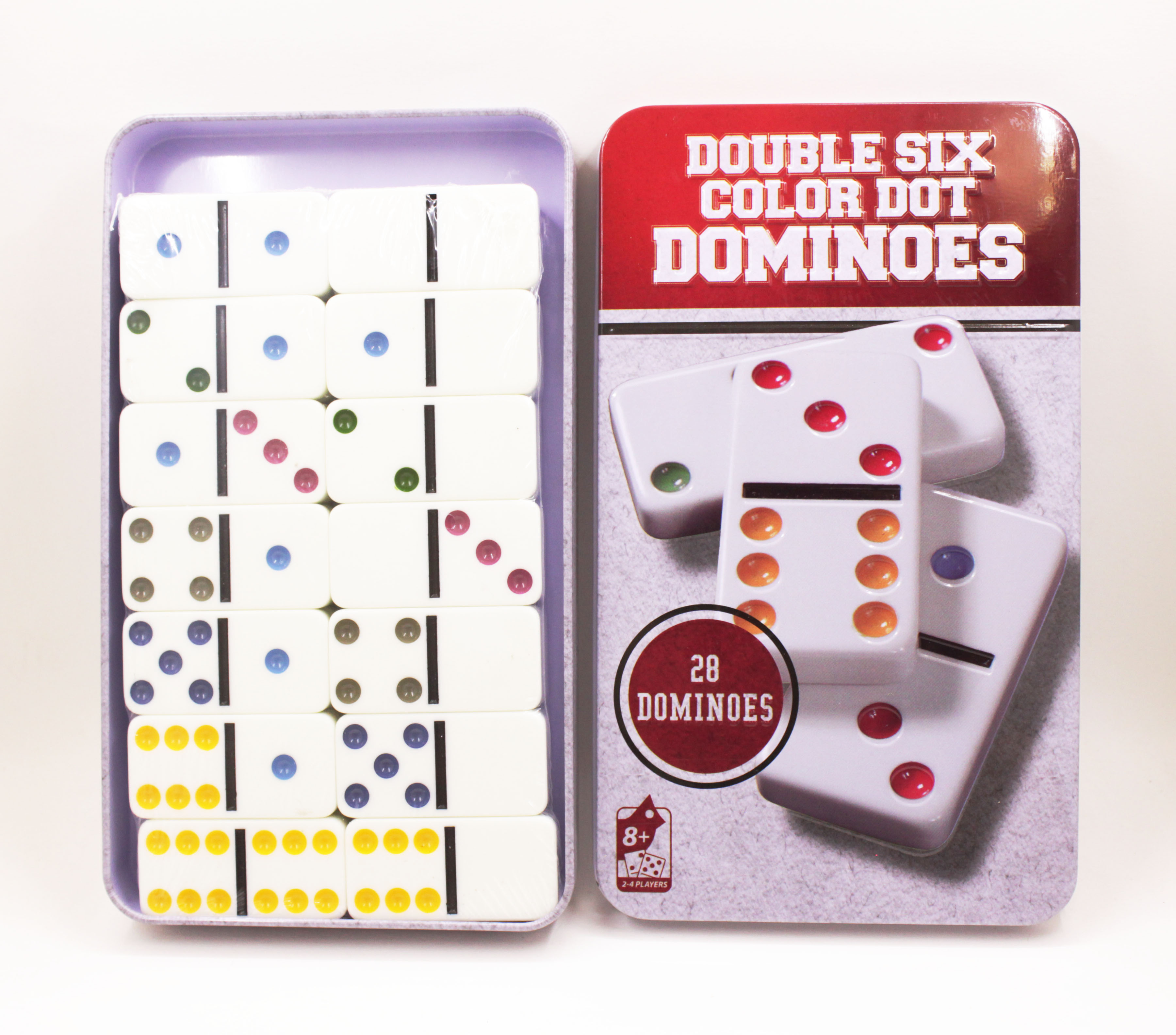 Настольная игра домино Double six color dot dominoes 28 штук (081755) –  фото, отзывы, характеристики в интернет-магазине ROZETKA от продавца:  Шамбала | Купить в Украине: Киеве, Харькове, Днепре, Одессе, Запорожье,  Львове