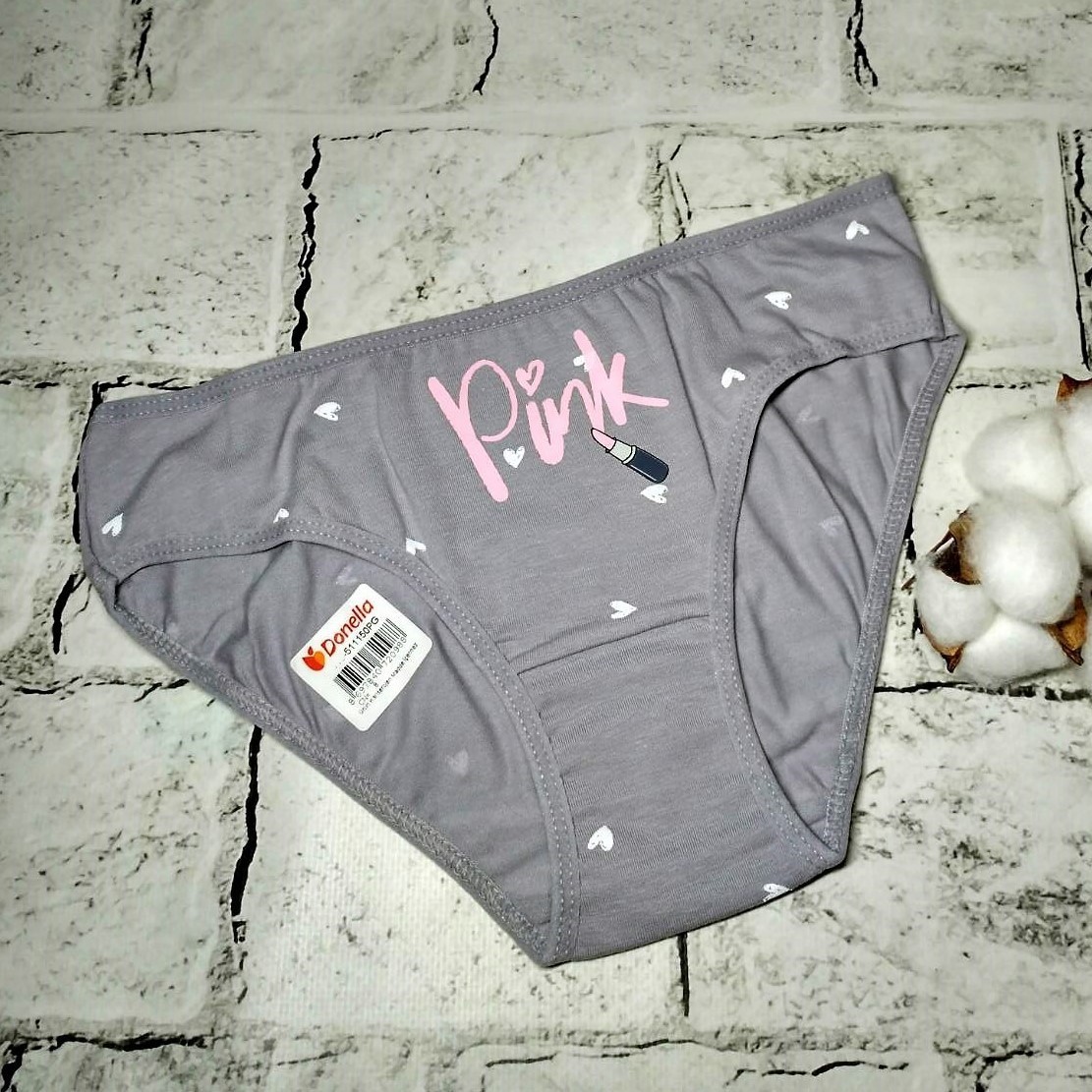 Трусики для девочки Donella Pink от 10 до 11 лет 146-152 см Серые от ...
