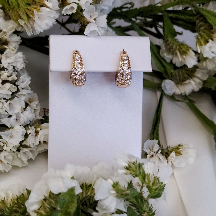 

Серьги маленькие кольца с камнями 185 0480