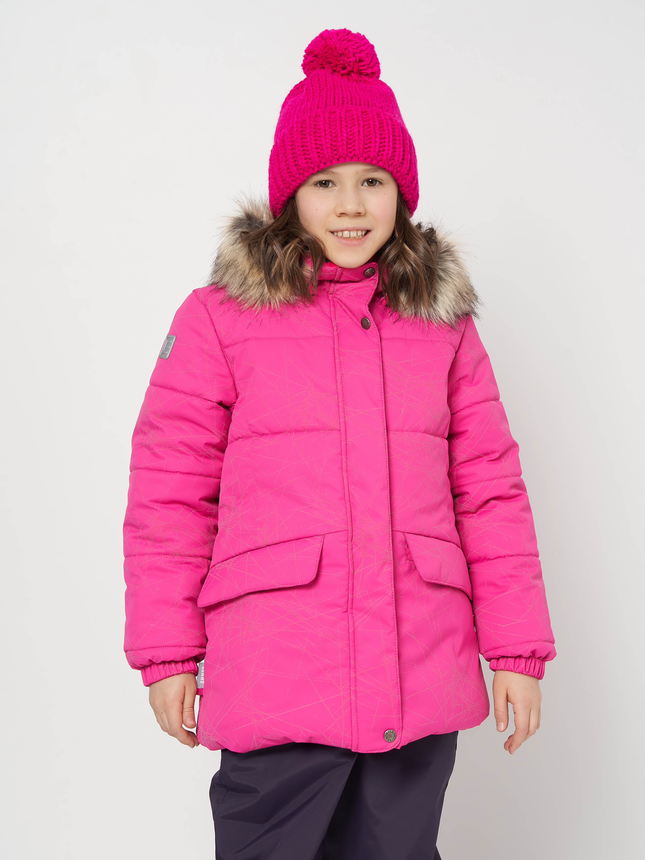 Акция на Дитяча зимова куртка для дівчинки Lenne Eliza 22329/2031 98 см Рожева от Rozetka