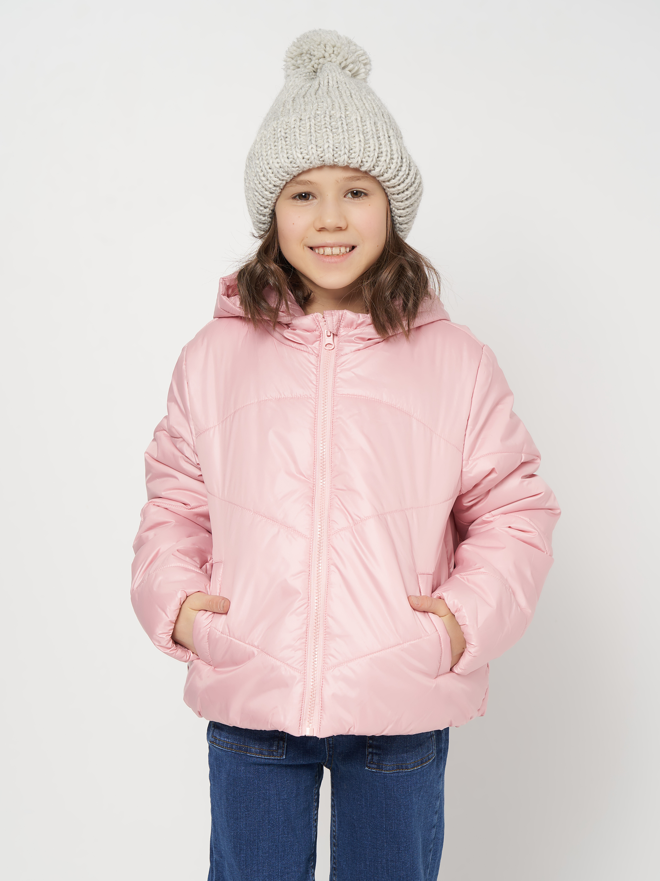 Акція на Дитяча демісезонна куртка для дівчинки Coccodrillo Outerwear Girl Junior ZC2152701OGJ-033 134 см Рожева від Rozetka