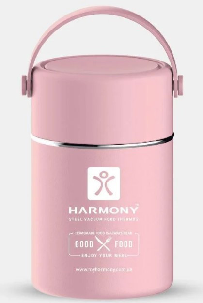 

Термос для еды со складной ложкой Harmony 800 мл, розовый