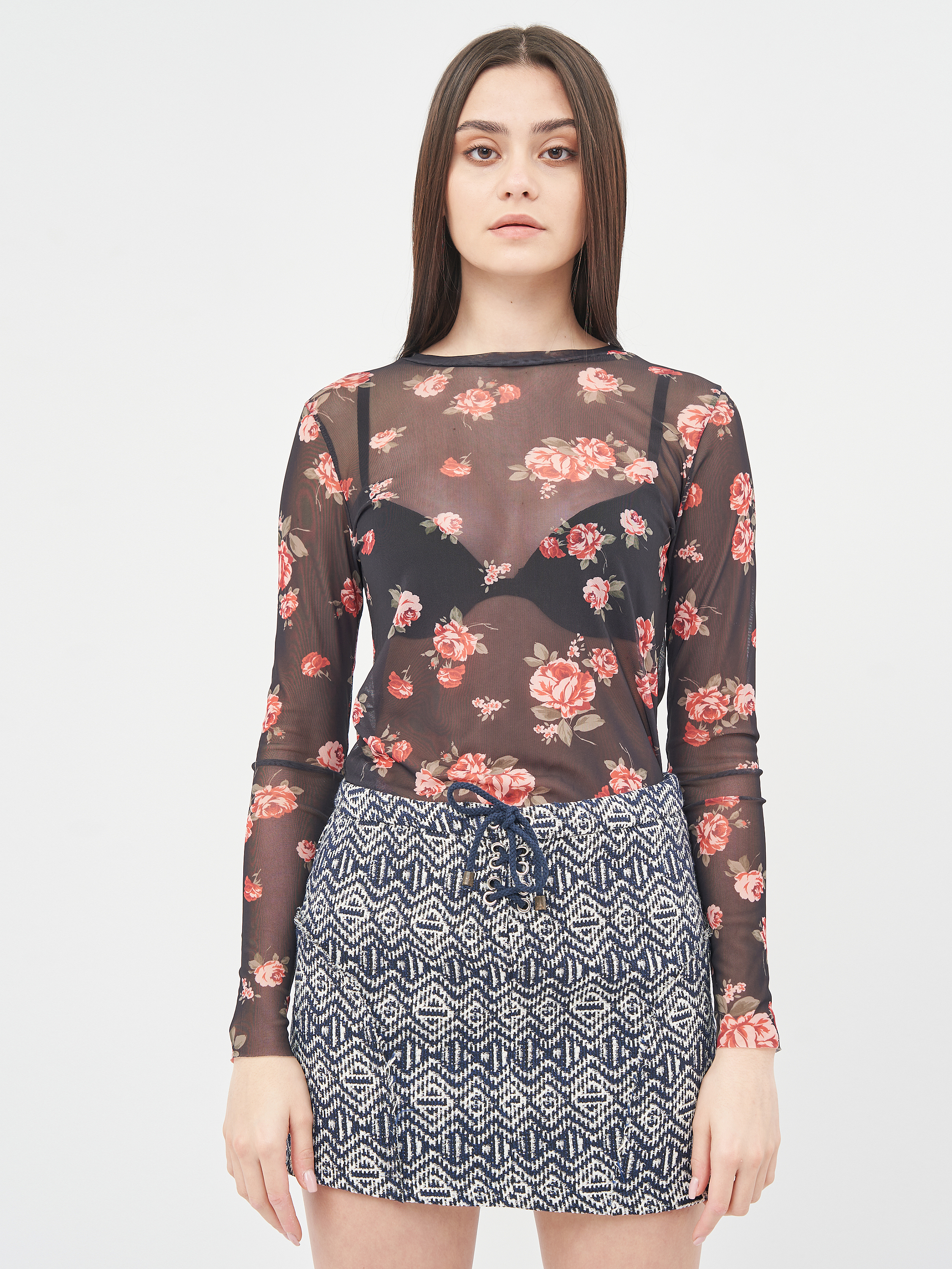 

Топ Stradivarius 1504/103/321 S Черный