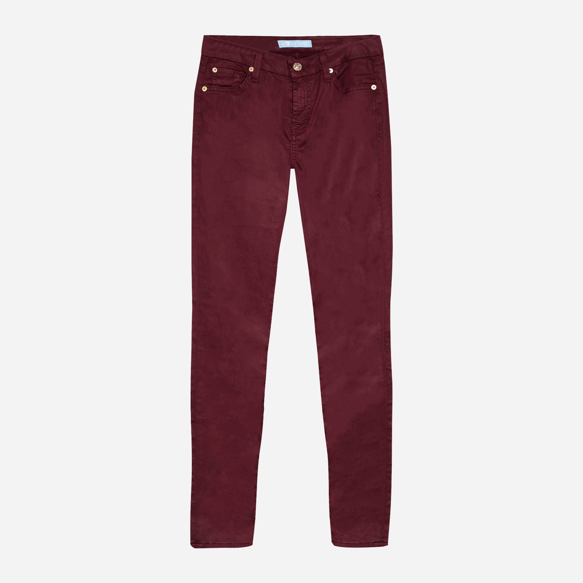 Акція на Джинси Skinny жіночі 7 For All Mankind SWT0350VI_Maroon 24 Темно-бордові від Rozetka