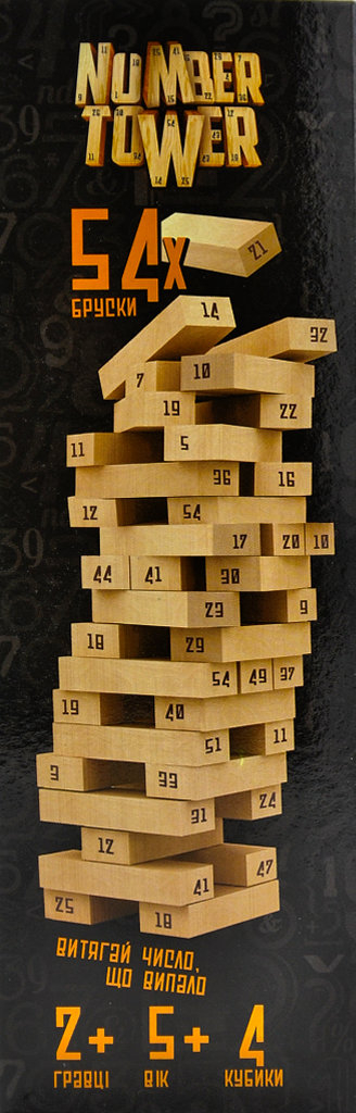 

Гра настільна Number Tower NT-01U