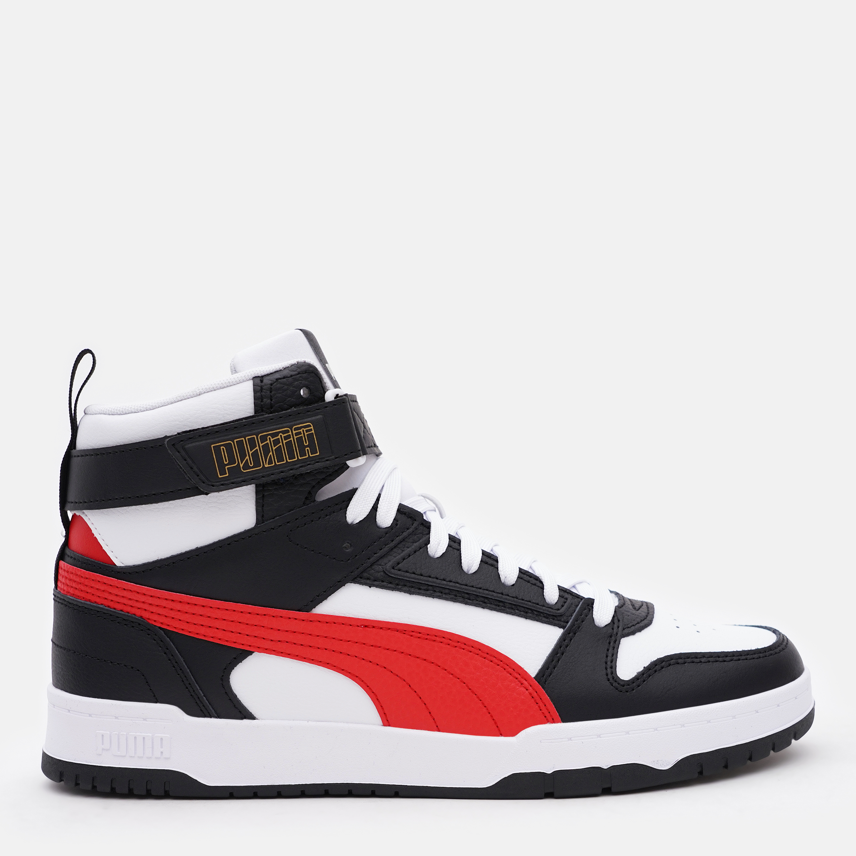 Акція на Чоловічі черевики Puma RBD Game 38583905 41 (7.5) 26.5 см White-High Risk Red-Black-Team Gold від Rozetka