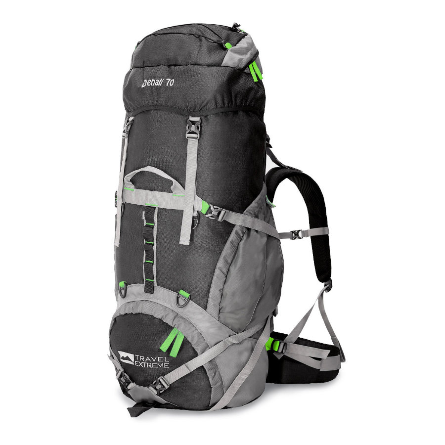

Рюкзак Travel Extreme Denali 70 чорний/зелений