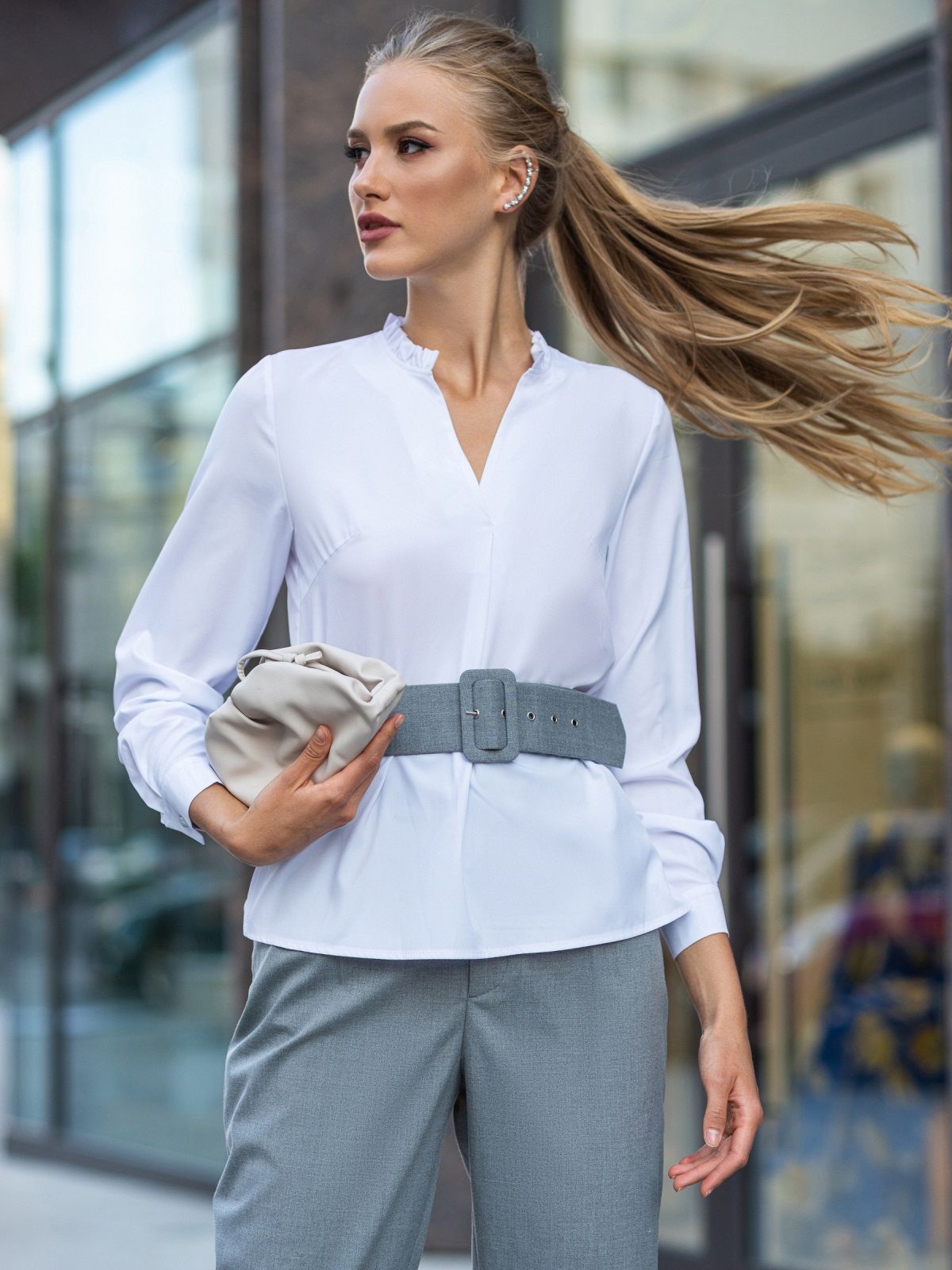 

Блузка Dressa 49686  Белая, Блузка Dressa 49686 44 Белая