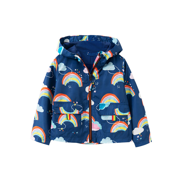

Куртка-ветровка для девочки Rainbow Berni Kids (130) Синий (55826)