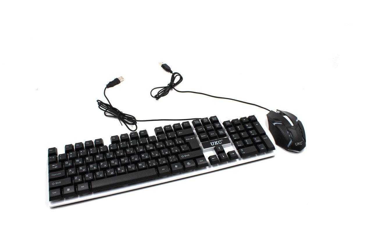 

Игровая LED Клавиатура UKC COMBO GAMER 5559 + игровая мышь