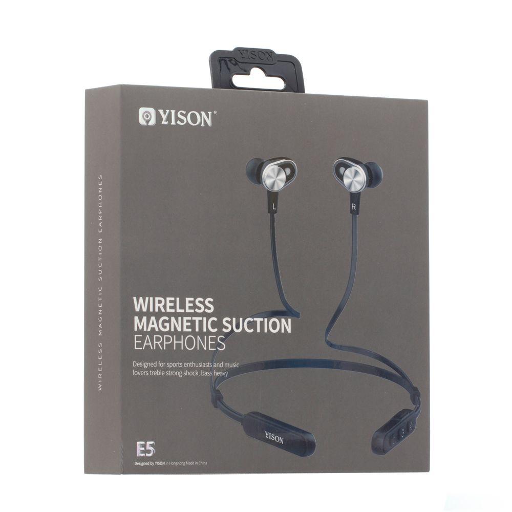 

Беспроводная гарнитура Yison E5 Bluetooth стерео наушники Чёрные