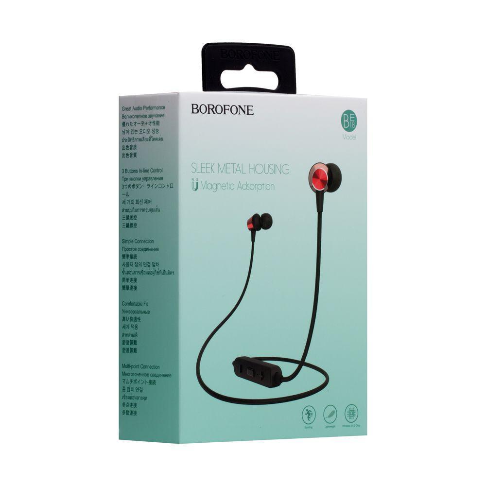 

Беспроводная гарнитура Borofone BE18 Bluetooth стерео наушники Красные