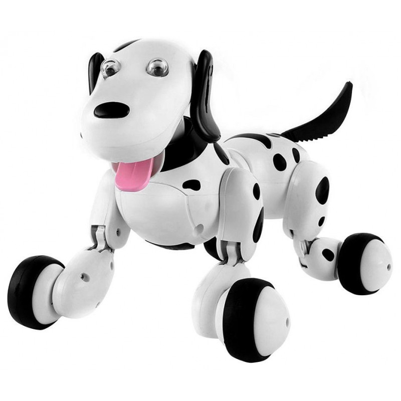 

Интерактивная игрушка собака робот на радиоуправлении HappyCow Smart Dog 30 см. со светом, звуком (777-338)