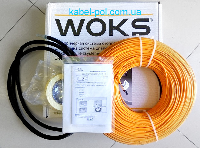 

Электрический теплый пол кабель Woks-18 1740 Вт 98м (двухжильный)