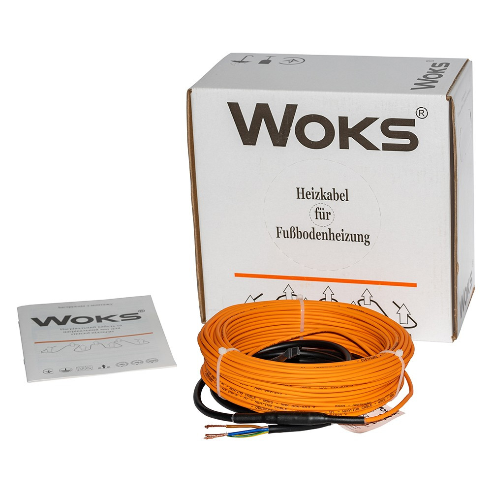 

Электрический теплый пол кабель Woks-18 730 Вт 40м (двухжильный)
