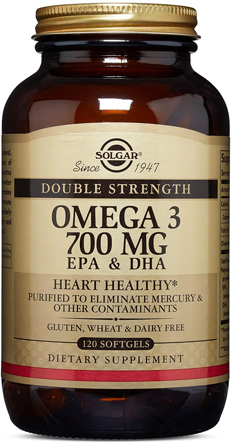 

Специальный продукт Solgar Double Strength Omega-3 700 mg Softgels 120 капсул (4384302864)