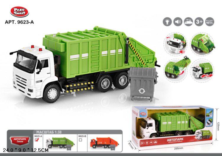 

Модель мусоровоз PLAY SMART 9623A "Автопарк"