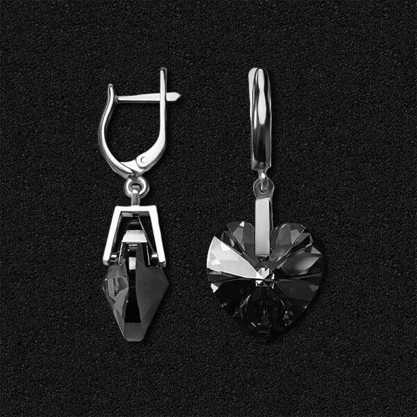 

Серебряные серьги Swarovski 2310-1-grap