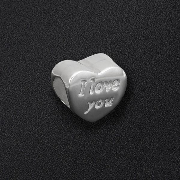 

Серебряный шарм "I love you" 3177
