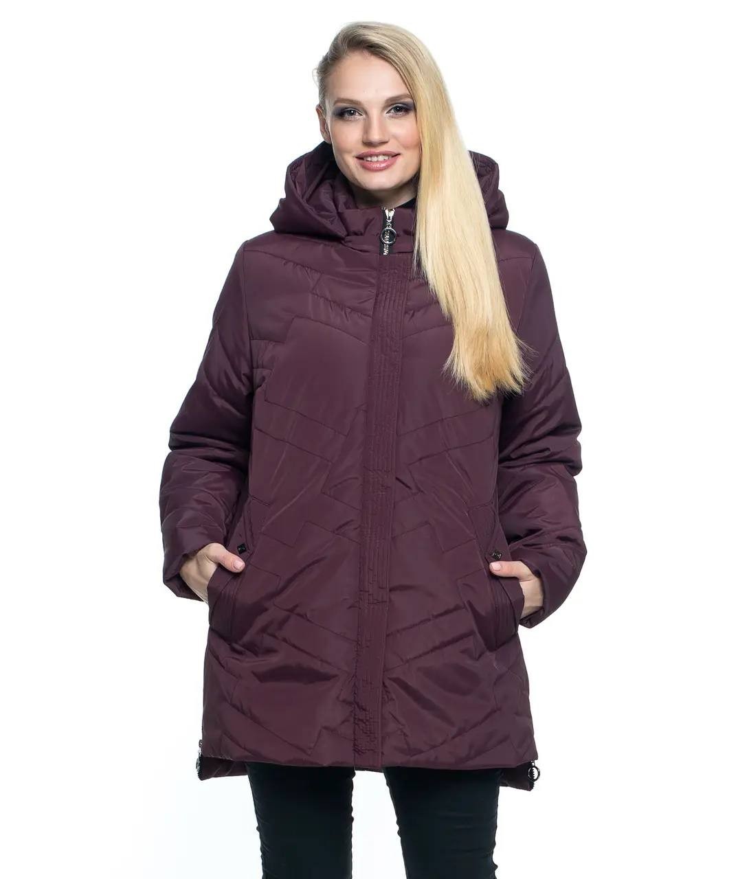 Женская весенняя куртка большого размера UF-Fashion ЛР - 0104 66 марсал ...