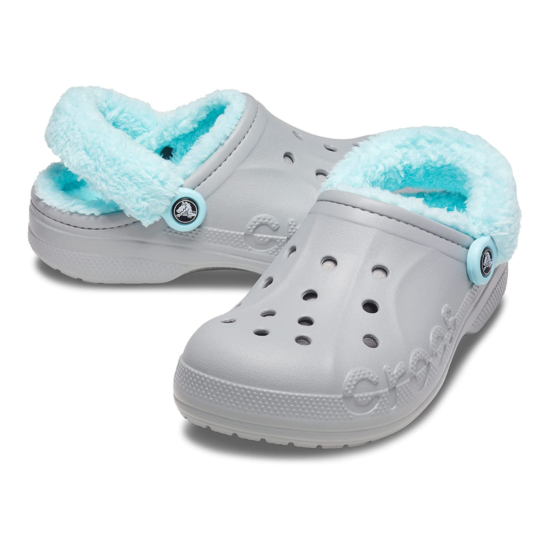 Зимние утеплённые кроксы Crocs Baya Lined Fuzz-Strap Clogs 37 р 23.2-24 ...