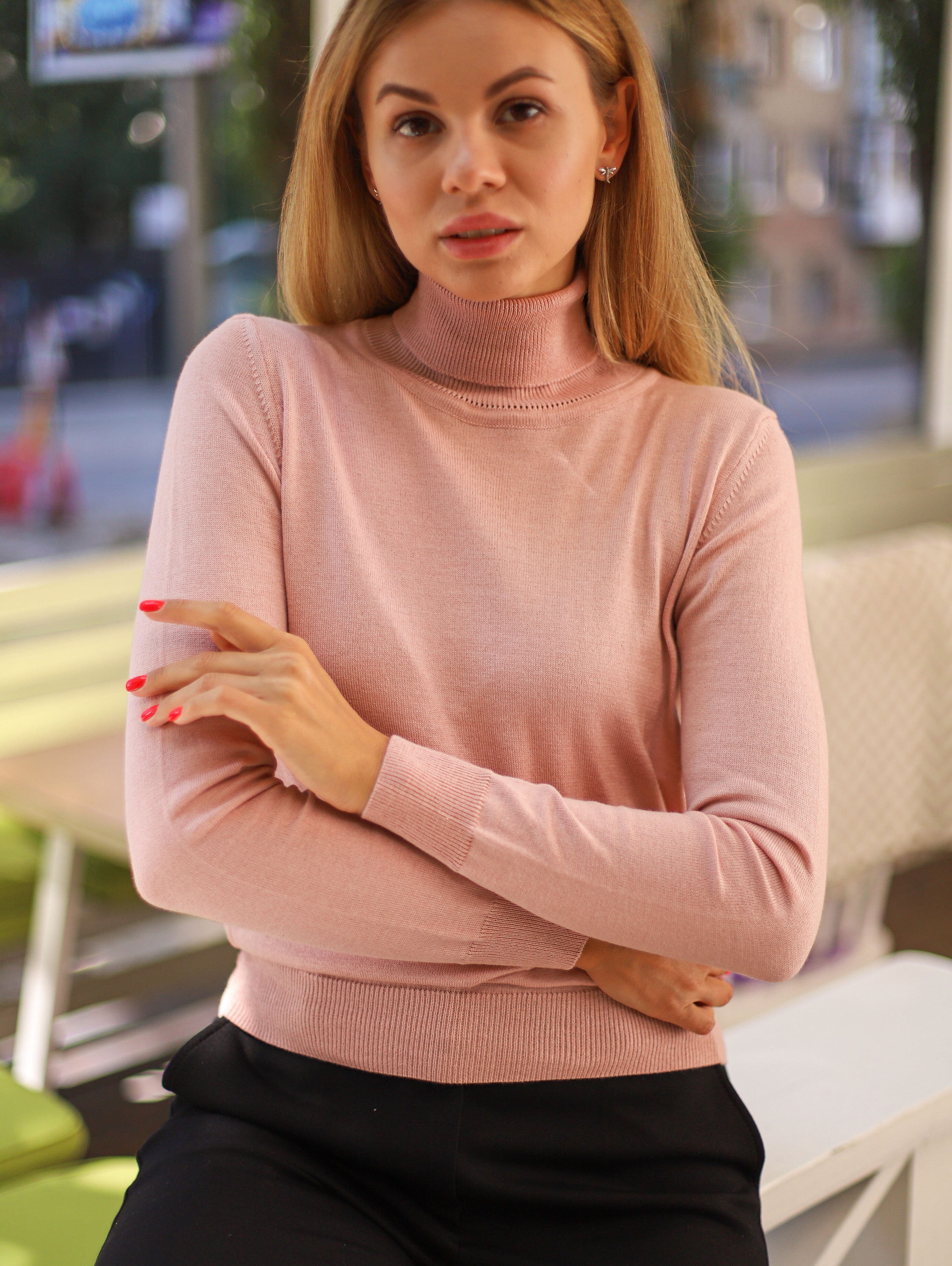 

Гольф Wear me однотонный S Розовый 2w/38/44