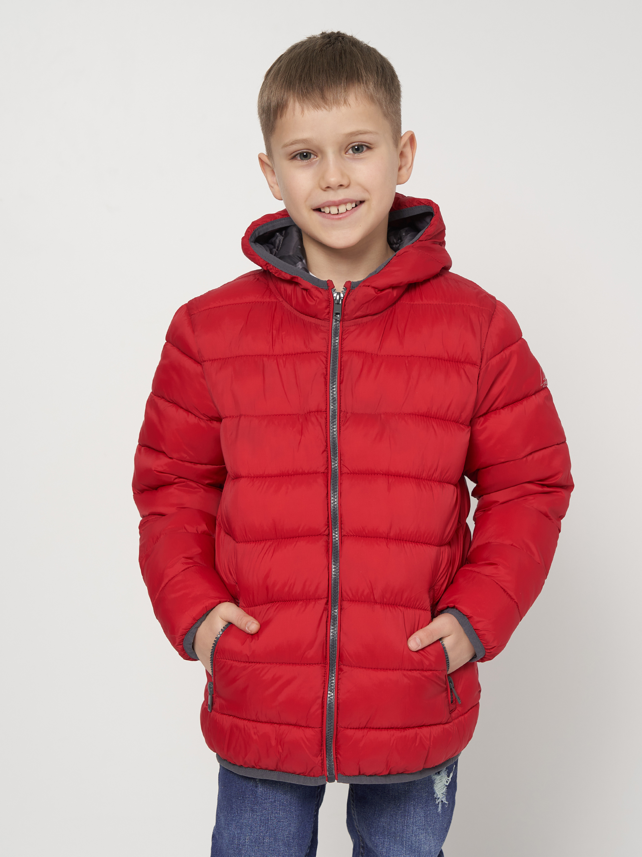 Акція на Підліткова демісезонна куртка для хлопчика Minoti 11COAT 6 37369TEN 140-146 см Червона від Rozetka