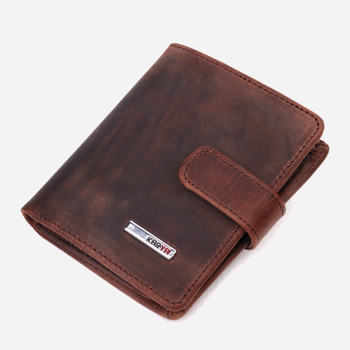 Портмоне кожаное Karya leather-21328 Коричневое – в интернет-магазине ...