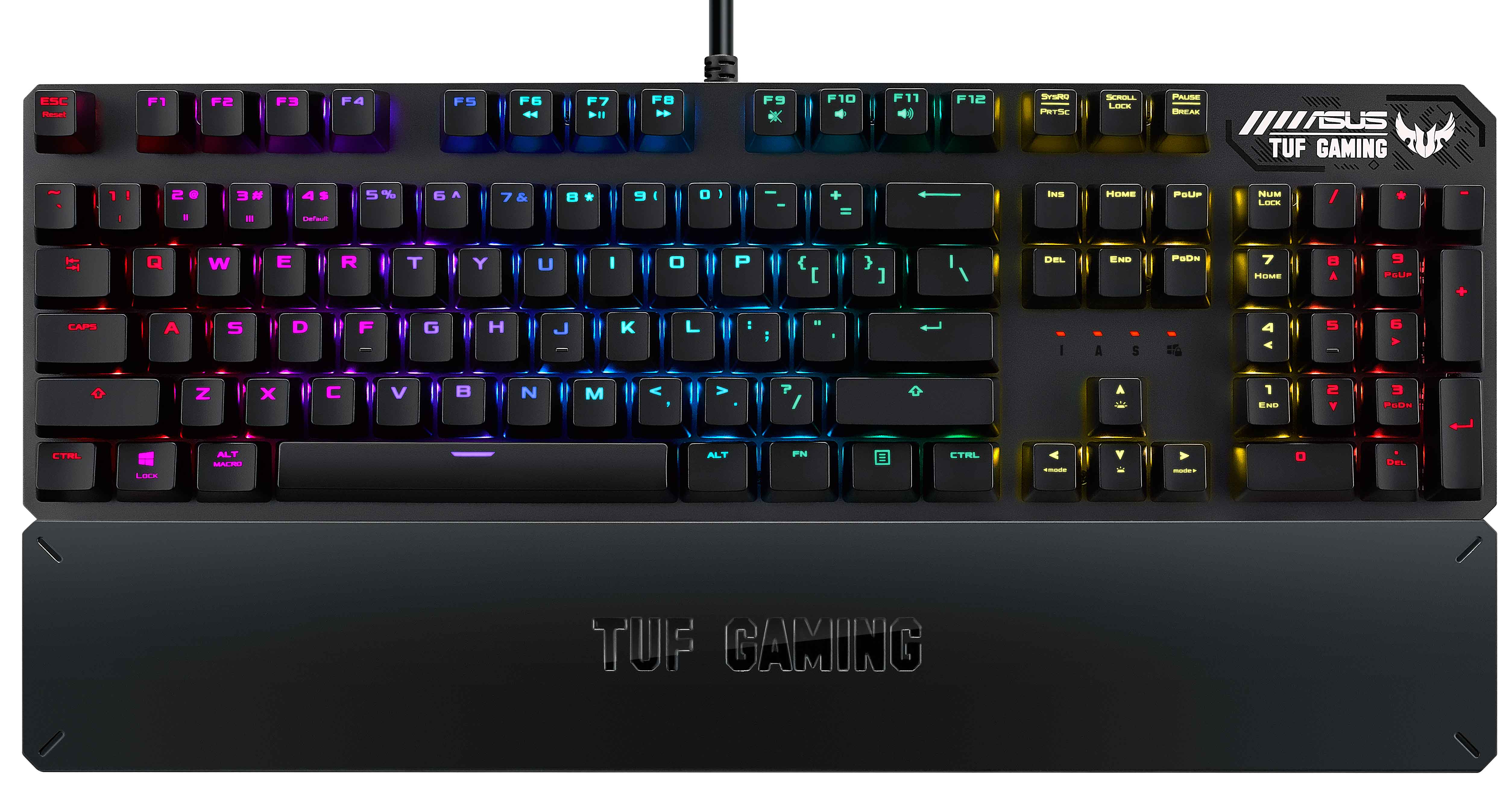 Акція на Клавиатура проводная Asus TUF Gaming K3 Kailh Brown Switches USB Black (90MP01Q1-BKRA00) від Rozetka UA