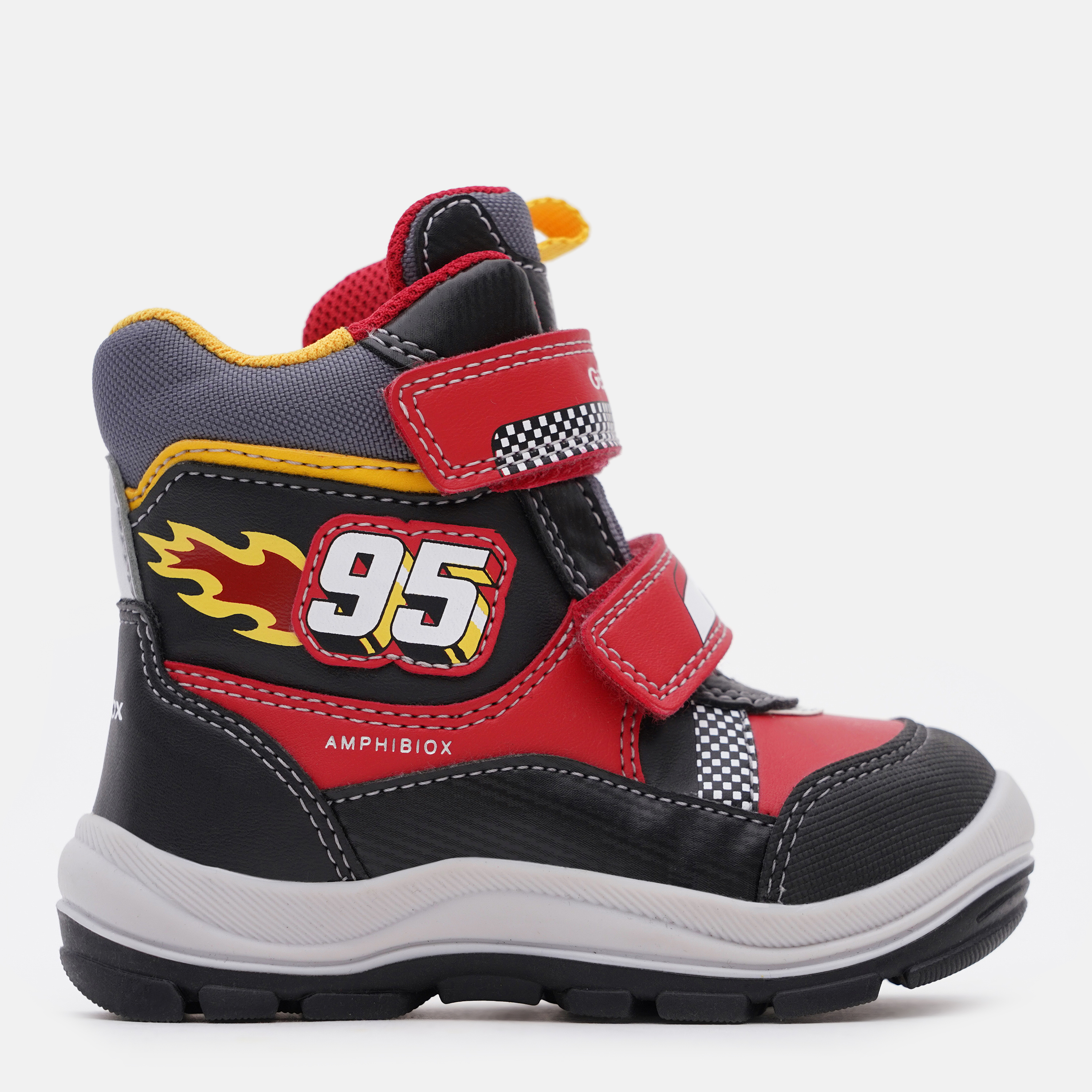 Акція на Дитячі зимові черевики для хлопчика Geox B163VB-05411-C0020 22 Червоні від Rozetka