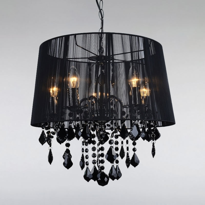 

Люстра подвесная Light House LS-15255BL-5 BL BLACK черная