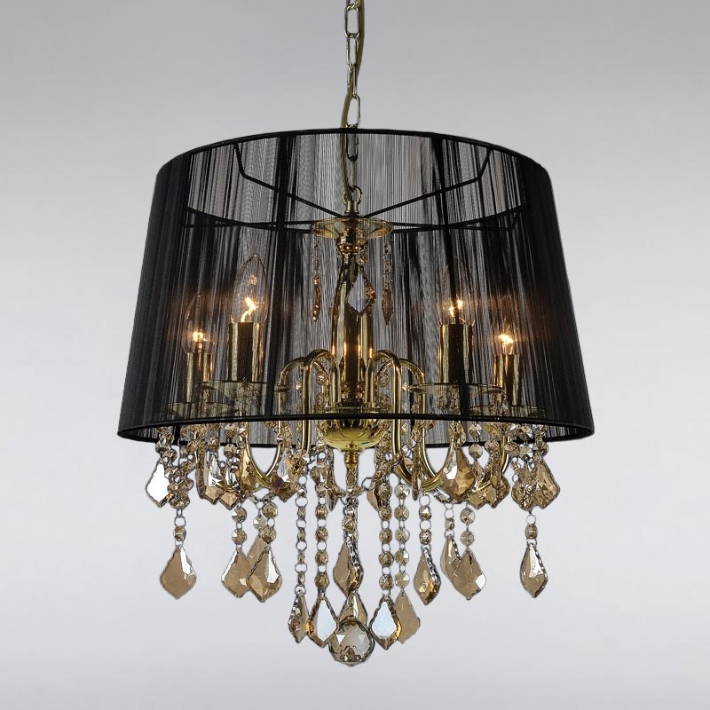 

Люстра подвесная Light House LS-15255GD-5 GD BLACK золото