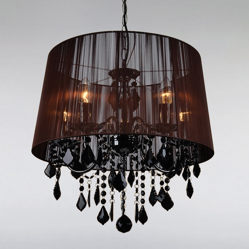 

Люстра подвесная Light House LS-15255BL-5 BL BROWN черная