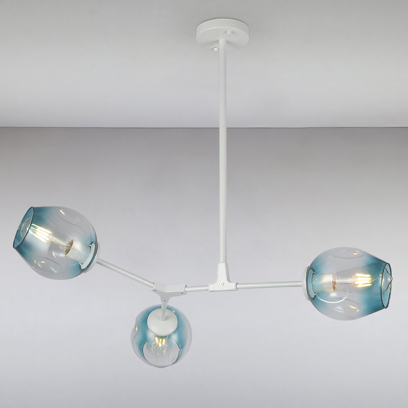 

Люстра подвесная молекула Light House LS-15226-3 WH+BL белая