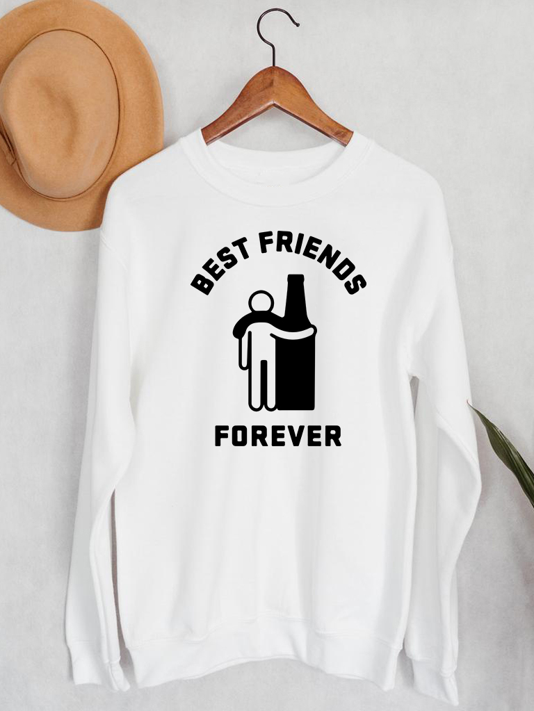 Акція на Світшот Love&Live Best friends forever LL3-02137M.00P-20 2XL Білий від Rozetka