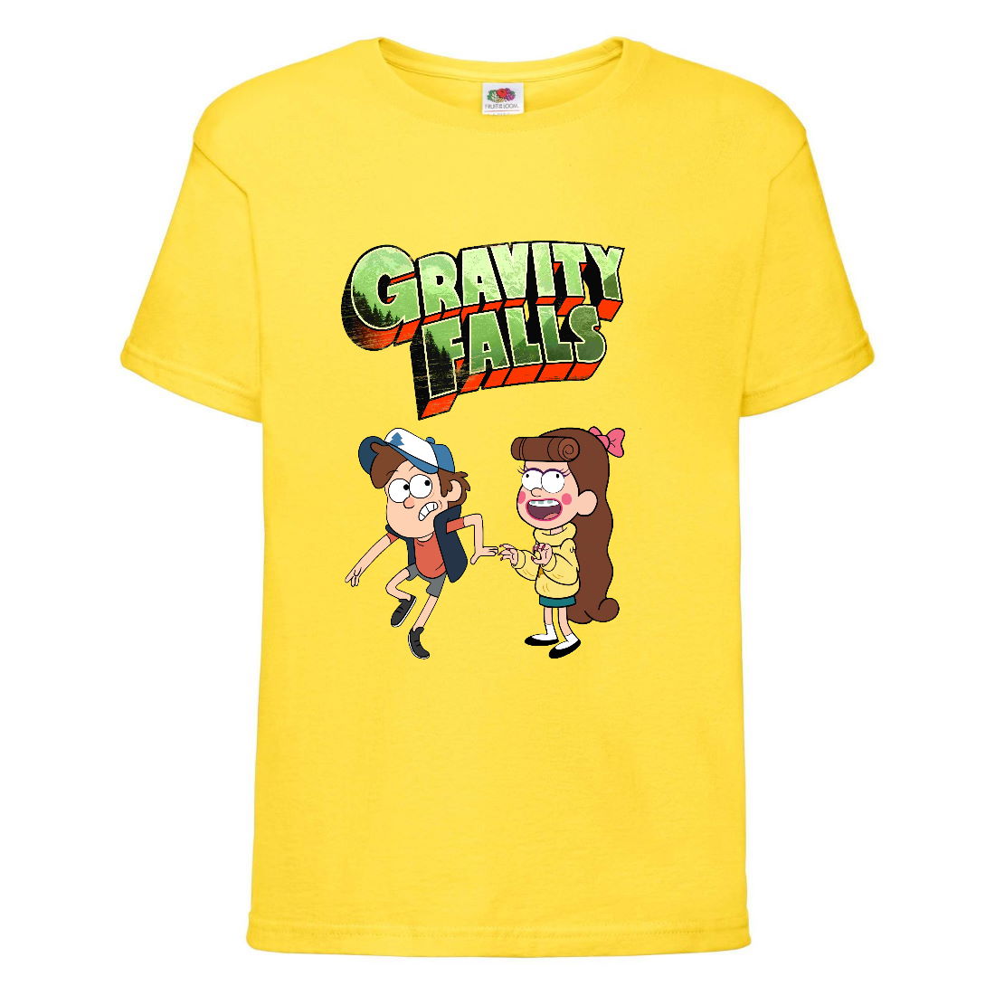 

Футболка детская Гравити Фолз Мэйб и Диппер 12 (Gravity Falls Mayb and Dipper 12) желтая (GF yl-06) 116 см