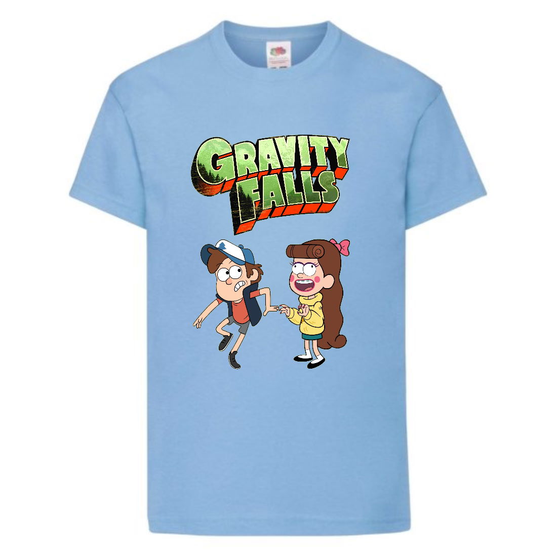 

Футболка детская Гравити Фолз Мэйб и Диппер 12 (Gravity Falls Mayb and Dipper 12) голубой (GF lblu-06) 116 см