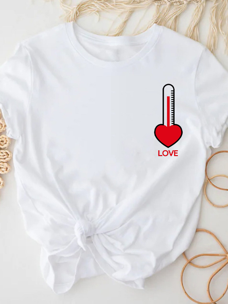 Акція на Футболка Love&Live Thermometer love LLP03034 M Біла від Rozetka