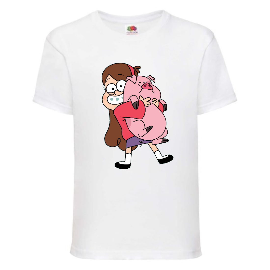 

Футболка детская Гравити Фолз Мэйб piggy (Gravity Falls Mayb piggy) белая (GF wh-07) 128 см