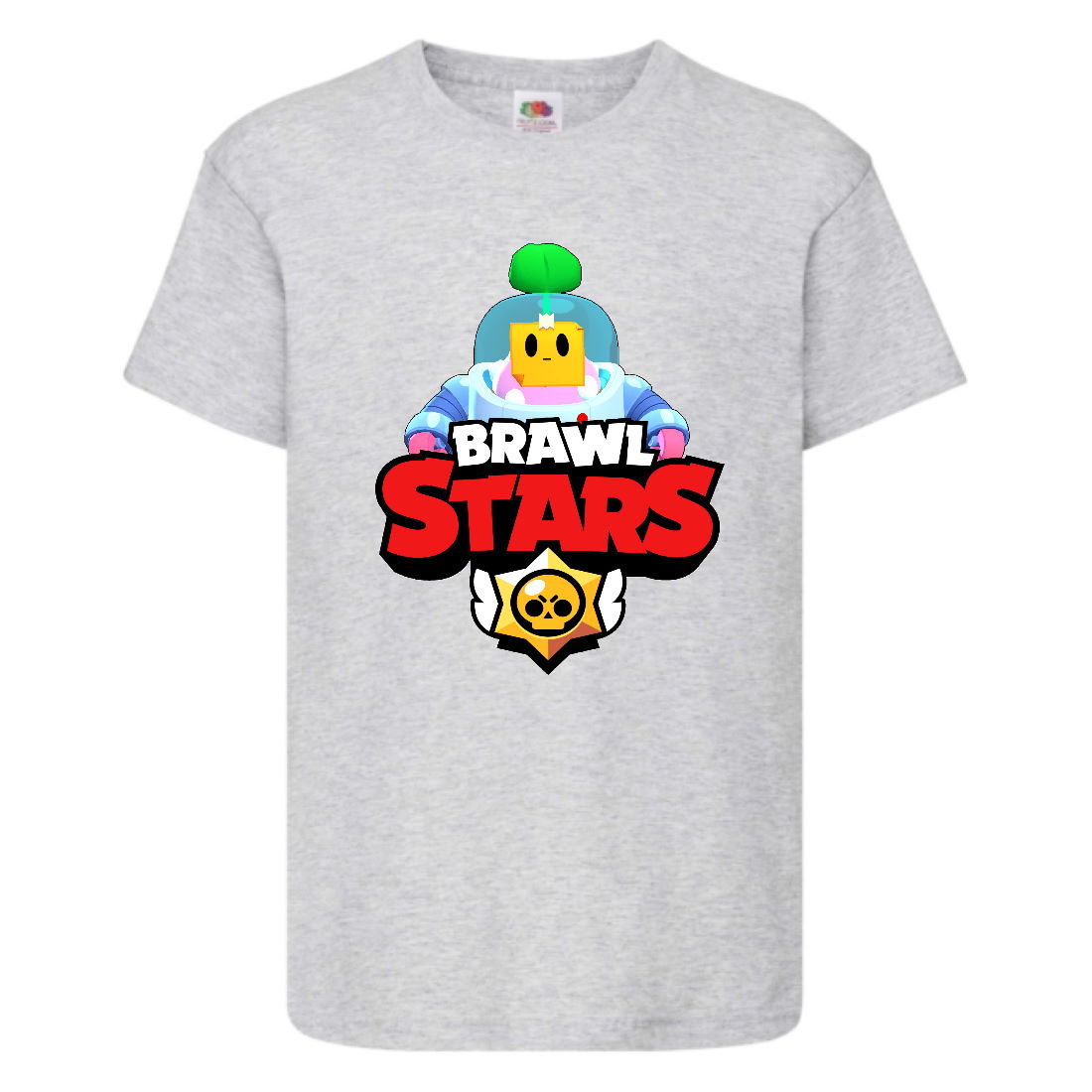 

Футболка детская Бравл Старс Спраут (Brawl Stars Sprout) серая 164 см