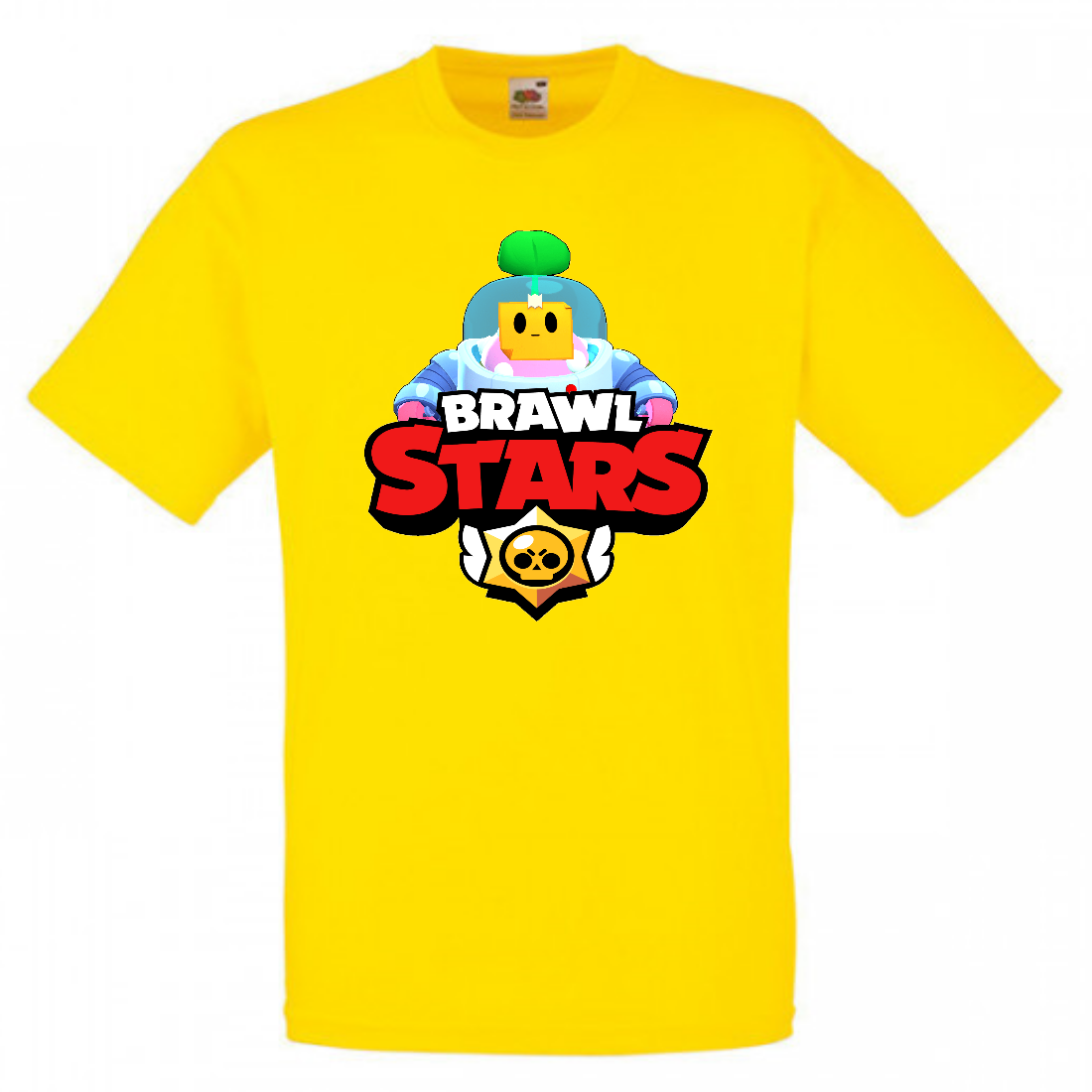 

Футболка детская Бравл Старс Спраут (Brawl Stars Sprout) желтая 140 см