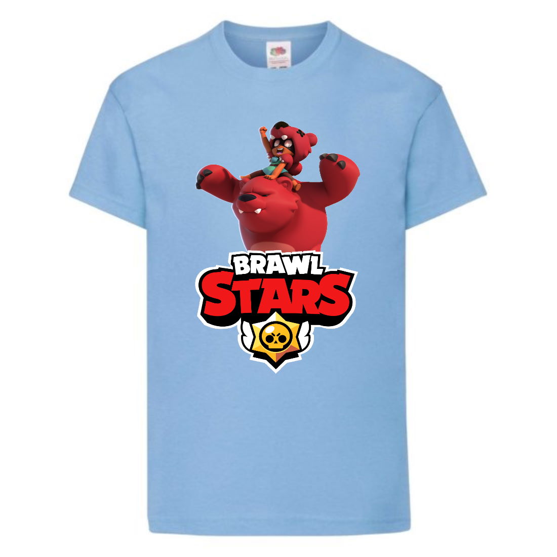 

Футболка детская Бравл Старс Нита (Brawl Stars Nita) светло голубая 164 см